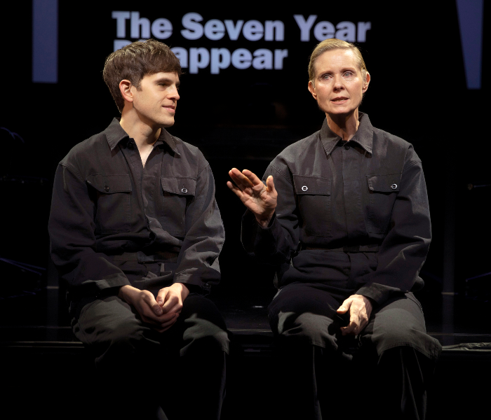 Taylor Trensch and Cynthia Nixon in The Seven Year Disappear, which is live-streaming from Off Broadway this weekend. Photo by Monique Carboni.