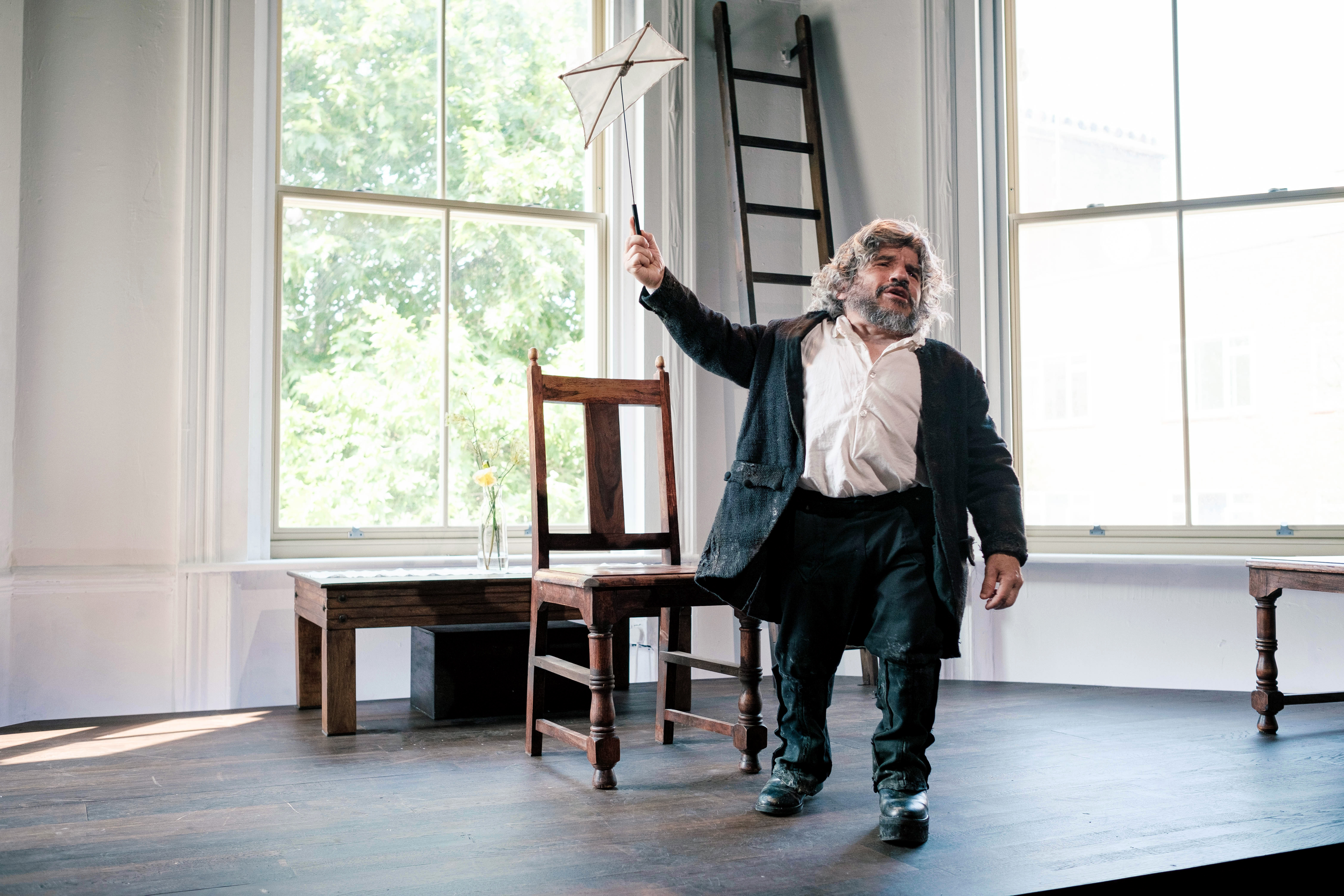 Mark Povinelli in The Return of Benjamin Lay, which is coming to the Sheen Center. Photo by Robert Boulton.