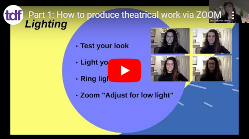 How to Produce Theatrical Work Via Zoom