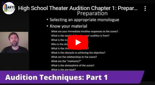 High School Theater Audition Chapter I