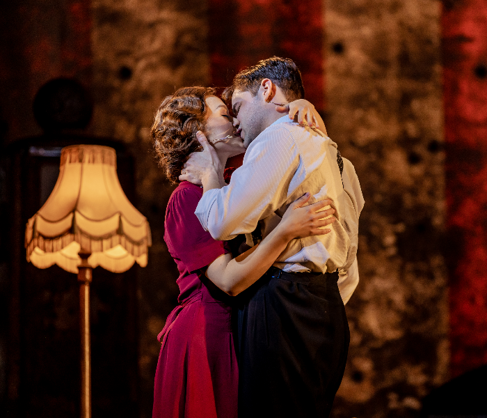 Frances Mayli McCann and Jeremy Jordan in Bonnie & Clyde: The Musical, which is now streaming. Photo courtesy of the production. 