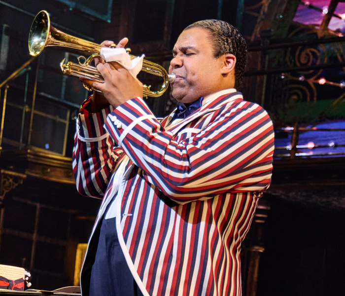 James Monroe Iglehart in A Wonderful World: The Louis Armstrong Musical. Photo by Jeremy Daniel.