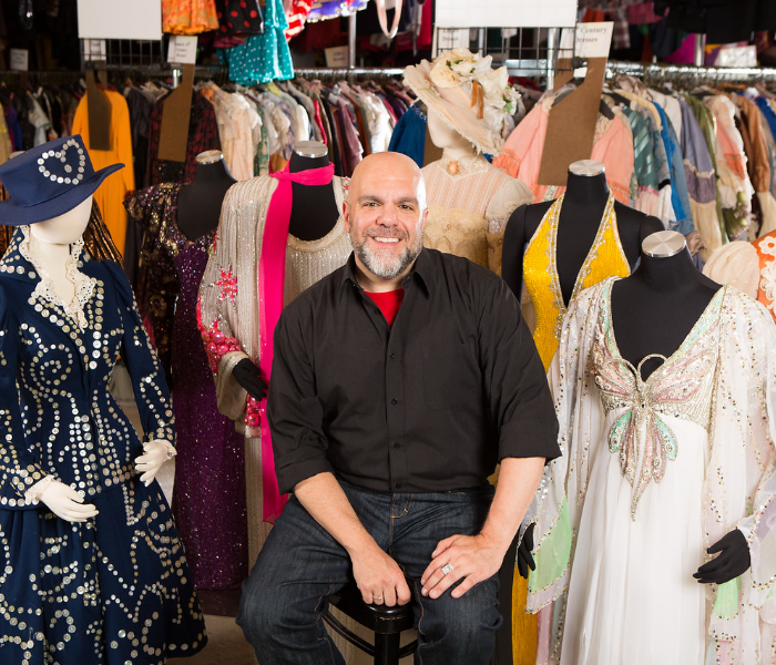 Stephen Cabral, the Director of the TDF Costume Collection. Photo by Jeremy Daniel Photography.