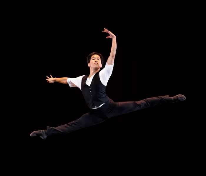 A member of Gauthier Dance, which is performing at The Joyce Theater this month. Photo by Jeanette Bak.