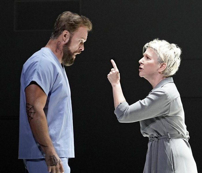 Ryan McKinny and Joyce DiDonato in The Metropolitan Opera's production of Dead Man Walking, which is airing on PBS this weekend. Photo courtesy of the Met. 
