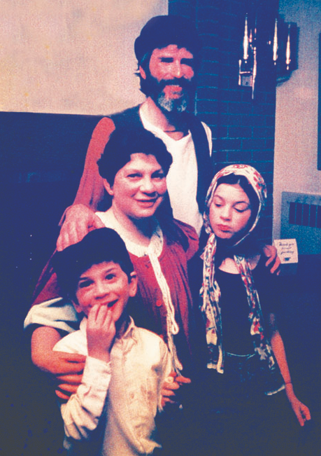 The Pardo family in their Fiddler on the Roof costumes